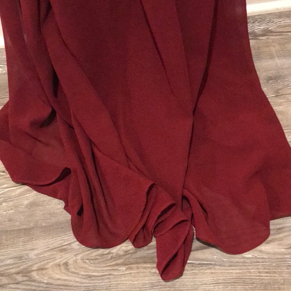 FLASH SALE!! Formal Burgundy Dress - Picture 4 of 4